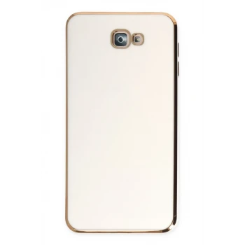 Newface Samsung Galaxy J7 Prime Kılıf Volet Silikon - Beyaz