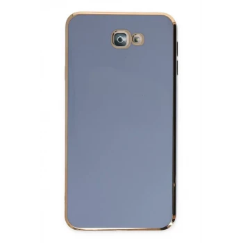 Newface Samsung Galaxy J7 Prime Kılıf Volet Silikon - Mavi