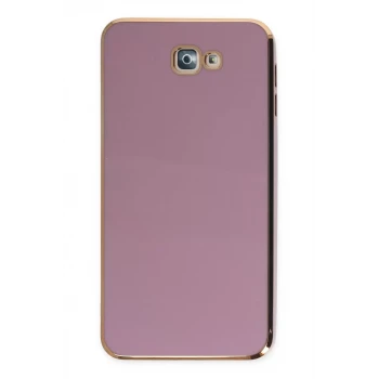Newface Samsung Galaxy J7 Prime Kılıf Volet Silikon - Mor