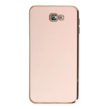 Newface Samsung Galaxy J7 Prime Kılıf Volet Silikon - Pembe