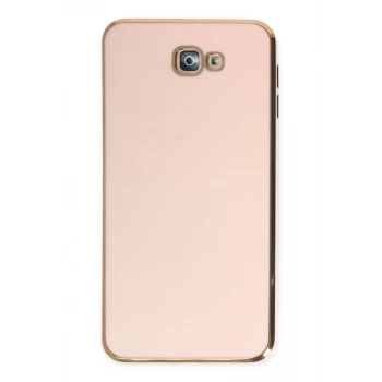 Newface Samsung Galaxy J7 Prime Kılıf Volet Silikon - Pembe