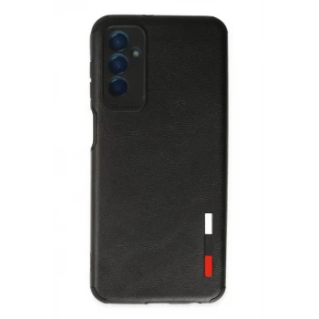 Newface Samsung Galaxy M13 Kılıf Loop Deri Silikon - Siyah