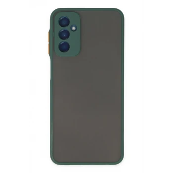 Newface Samsung Galaxy M13 Kılıf Montreal Silikon Kapak - Yeşil