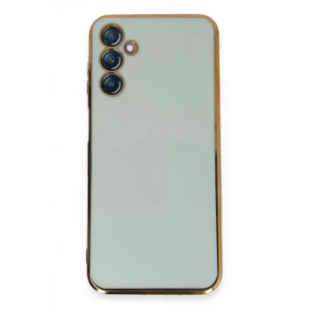Newface Samsung Galaxy M14 5G Kılıf Volet Silikon - Açık Yeşil