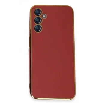 Newface Samsung Galaxy M14 5G Kılıf Volet Silikon - Kırmızı
