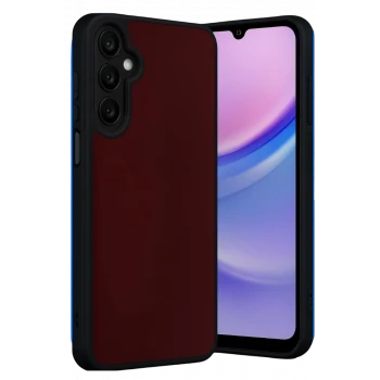 Newface Samsung Galaxy M15 Kılıf Aras Deri Kapak - Bordo