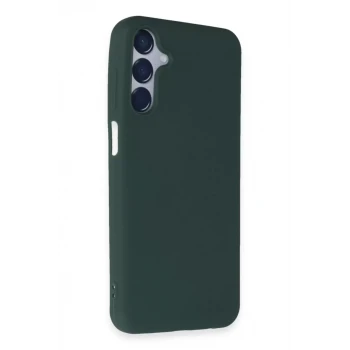 Newface Samsung Galaxy M15 Kılıf First Silikon - Koyu Yeşil