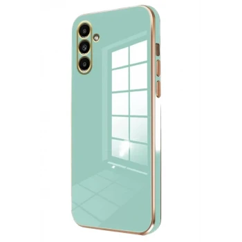 Newface Samsung Galaxy M15 Kılıf Volet Silikon - Açık Yeşil