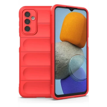 Newface Samsung Galaxy M23 Kılıf Optimum Silikon - Kırmızı