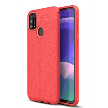 Newface Samsung Galaxy M31 Kılıf Auto Focus Kapak - Kırmızı