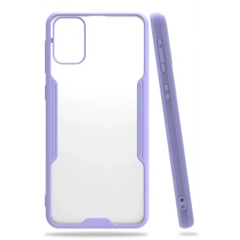 Newface Samsung Galaxy M31 Kılıf Platin Silikon - Lila