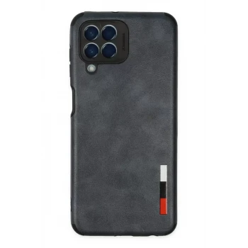 Newface Samsung Galaxy M33 Kılıf Loop Deri Silikon - Lacivert