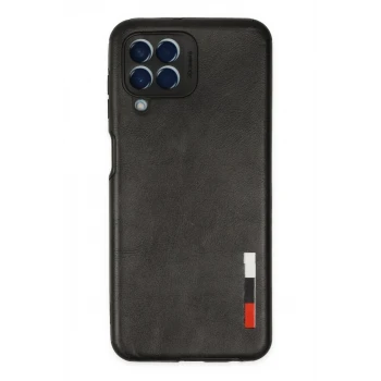Newface Samsung Galaxy M33 Kılıf Loop Deri Silikon - Siyah