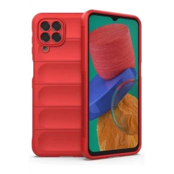 Newface Samsung Galaxy M33 Kılıf Optimum Silikon - Kırmızı