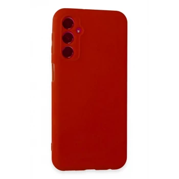 Newface Samsung Galaxy M34 5G Kılıf First Silikon - Kırmızı