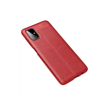 Newface Samsung Galaxy M51 Kılıf Auto Focus Kapak - Kırmızı