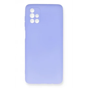 Newface Samsung Galaxy M51 Kılıf First Silikon - Lila
