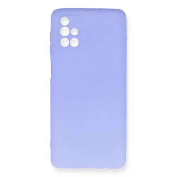 Newface Samsung Galaxy M51 Kılıf First Silikon - Lila