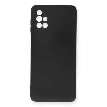 Newface Samsung Galaxy M51 Kılıf Nano içi Kadife Silikon - Siyah