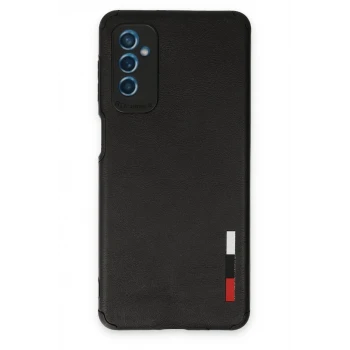 Newface Samsung Galaxy M52 5G Kılıf Loop Deri Silikon - Siyah