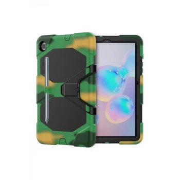 Newface Samsung Galaxy P610 Tab S6 Lite 10.4 Kılıf Griffin Tablet Kapak - Kamuflaj