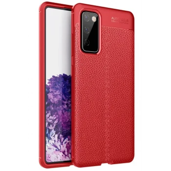 Newface Samsung Galaxy S20 FE Kılıf Auto Focus Kapak - Kırmızı