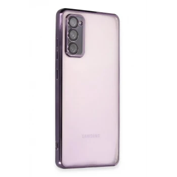 Newface Samsung Galaxy S20 FE Kılıf Razer Lensli Silikon - Mor