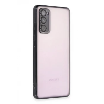Newface Samsung Galaxy S20 FE Kılıf Razer Lensli Silikon - Siyah