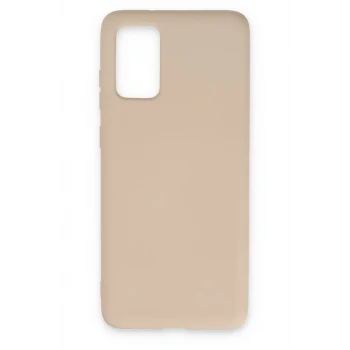 Newface Samsung Galaxy S20 Kılıf Nano içi Kadife Silikon - Pudra