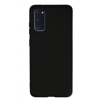 Newface Samsung Galaxy S20 Kılıf Nano içi Kadife Silikon - Siyah