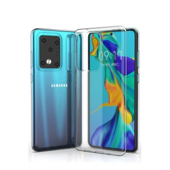 Newface Samsung Galaxy S20 Ultra Kılıf Lüx Şeffaf Silikon