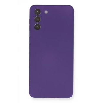 Newface Samsung Galaxy S21 Plus Kılıf Nano içi Kadife Silikon - Mor