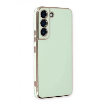 Newface Samsung Galaxy S22 Plus Kılıf Volet Silikon - Açık Yeşil