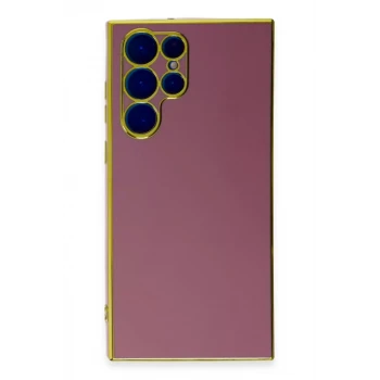 Newface Samsung Galaxy S22 Ultra Kılıf Volet Silikon - Kırmızı