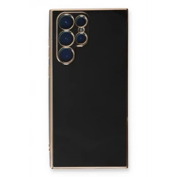 Newface Samsung Galaxy S22 Ultra Kılıf Volet Silikon - Siyah