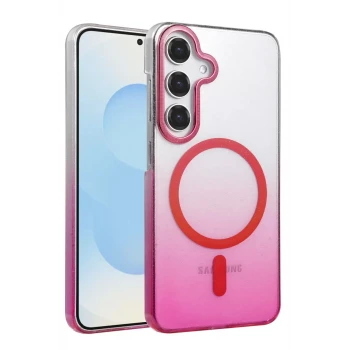 Newface Samsung Galaxy S23 FE Glossy Magsafe Kapak - Pembe