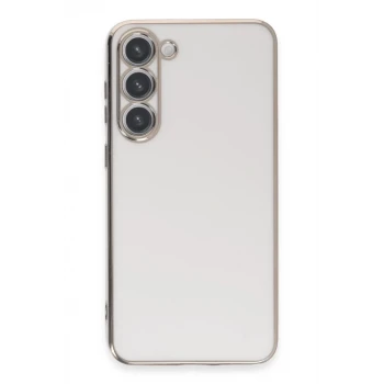 Newface Samsung Galaxy S23 Kılıf Volet Silikon - Beyaz