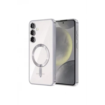 Newface Samsung Galaxy S23 Plus Kılıf Kross Magneticsafe Kapak - Gümüş