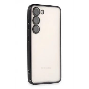 Newface Samsung Galaxy S23 Plus Kılıf Razer Lensli Silikon - Siyah