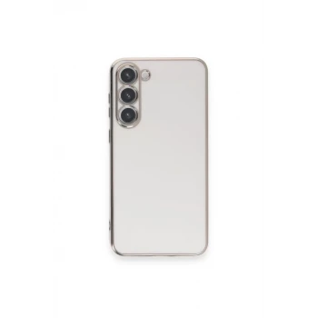 Newface Samsung Galaxy S23 Plus Kılıf Volet Silikon - Beyaz