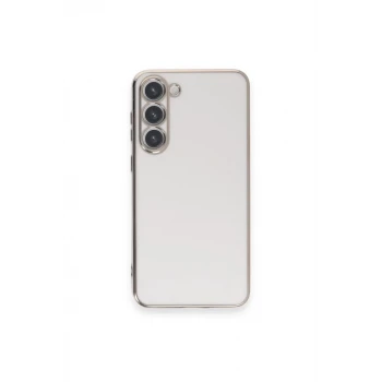 Newface Samsung Galaxy S23 Plus Kılıf Volet Silikon - Beyaz