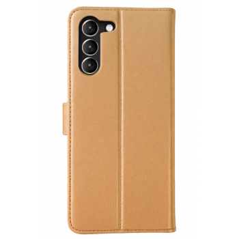 Newface Samsung Galaxy S23 Plus Trend S Plus Kapaklı Kılıf - Gold