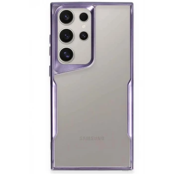 Newface Samsung Galaxy S23 Ultra Kılıf Boyi Silikon Kapak - Derin Mor