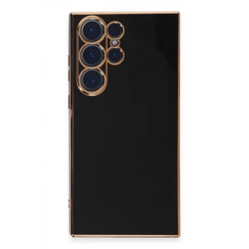 Newface Samsung Galaxy S23 Ultra Kılıf Volet Silikon - Siyah