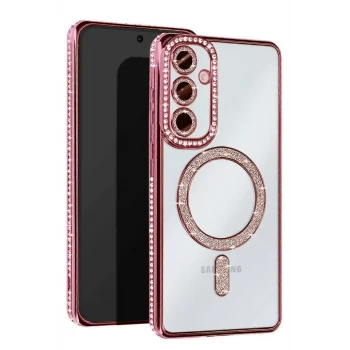 Newface Samsung Galaxy S24 FE Joke Simli Magneticsafe Kılıf - Pembe