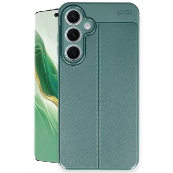 Newface Samsung Galaxy S24 FE Kılıf Auto Focus Kapak - Koyu Yeşil