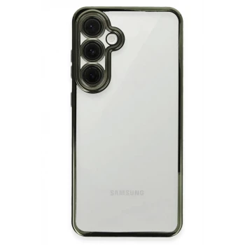 Newface Samsung Galaxy S24 FE Kılıf Razer Lensli Silikon - Yeşil