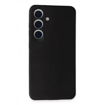 Newface Samsung Galaxy S24 Kılıf Loop Deri Silikon - Siyah