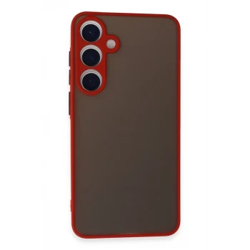 Newface Samsung Galaxy S24 Kılıf Montreal Silikon Kapak - Kırmızı