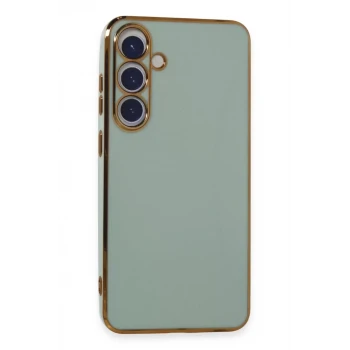Newface Samsung Galaxy S24 Kılıf Volet Silikon - Açık Yeşil